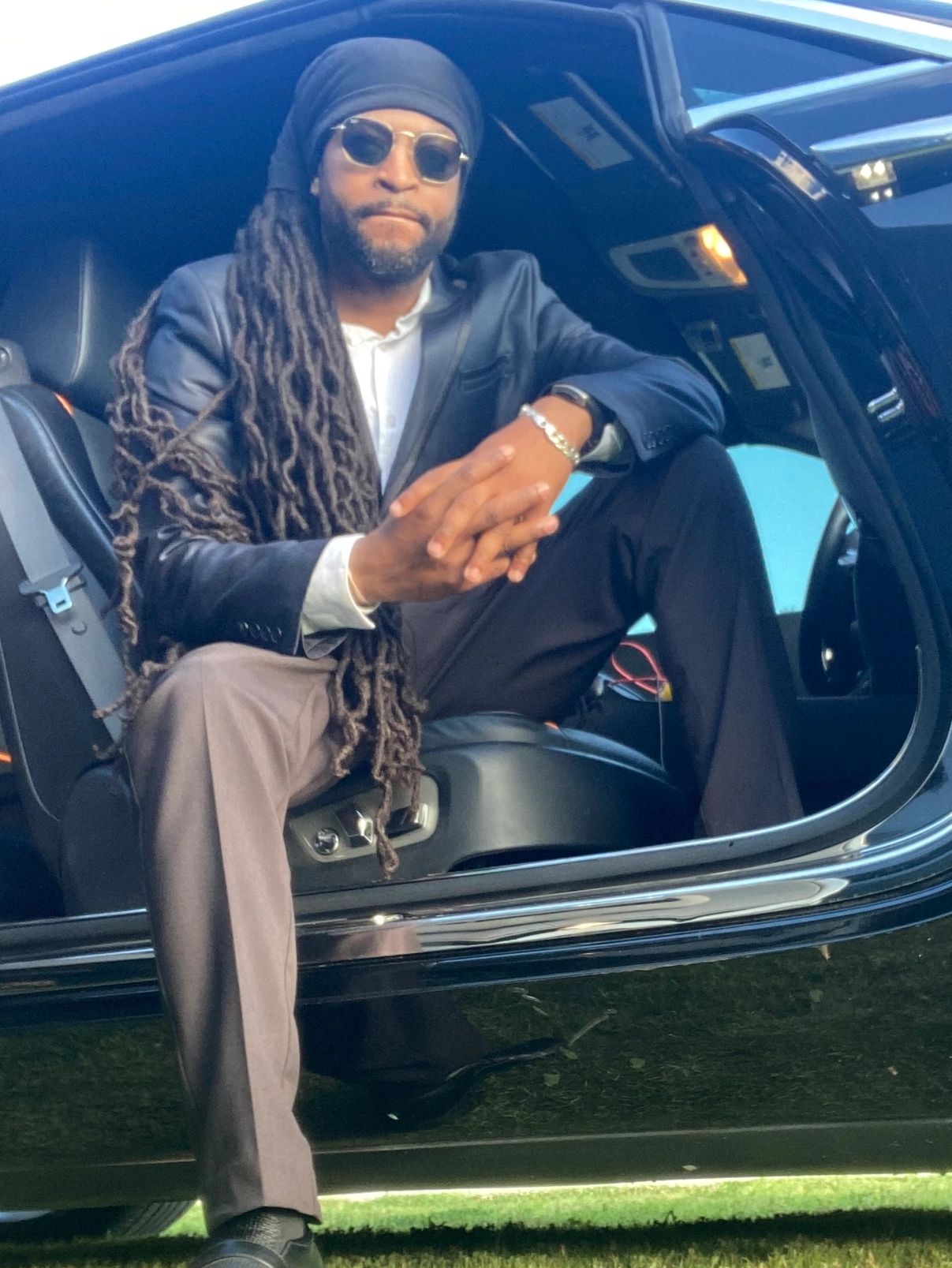 Executive chauffeur in suit